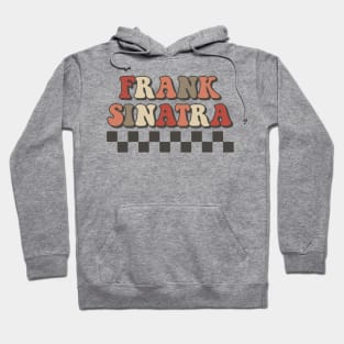 Frank Sinatra Checkered Retro Groovy Style Hoodie